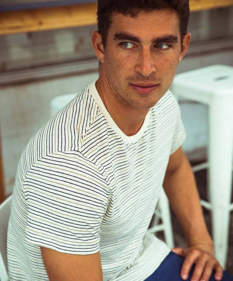 Hemp Stripe Tee - Final Sale