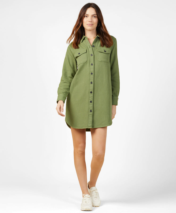 Chroma Blanket Shirt Dress