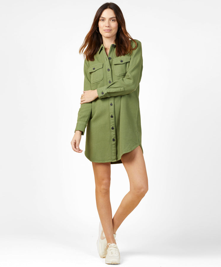 Chroma Blanket Shirt Dress