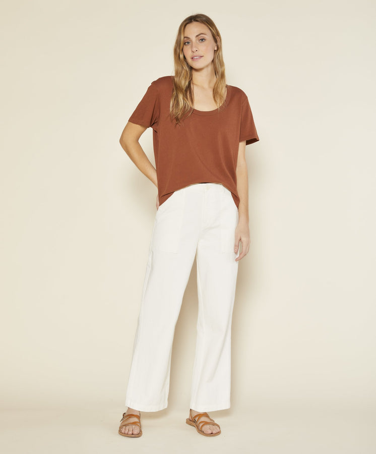 Sunny Scoop Neck Tee