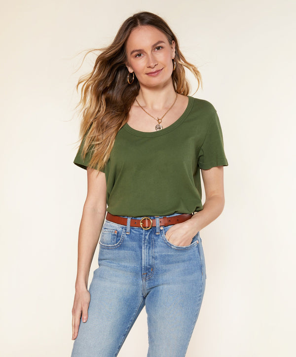Sunny Scoop Neck Tee