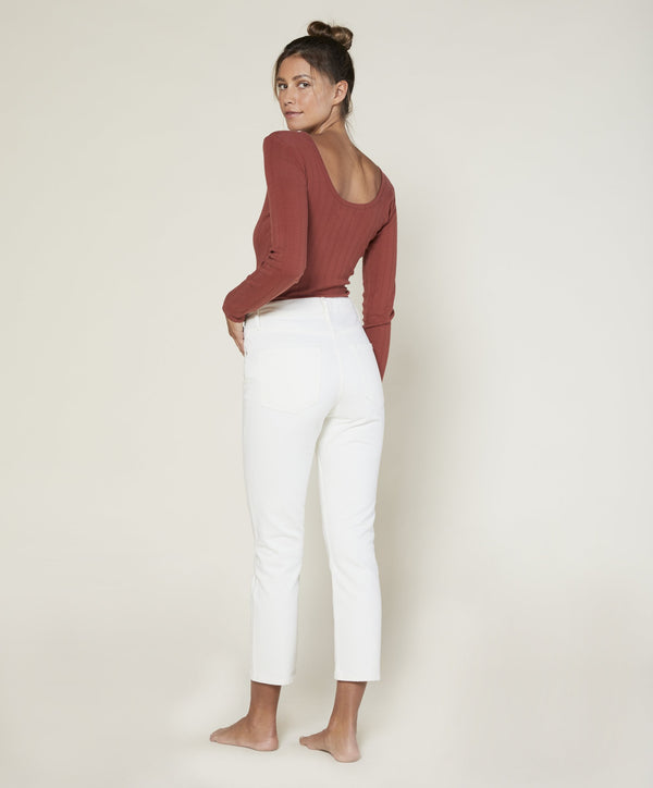 Joni L/S Pointelle Tee - Outerworn