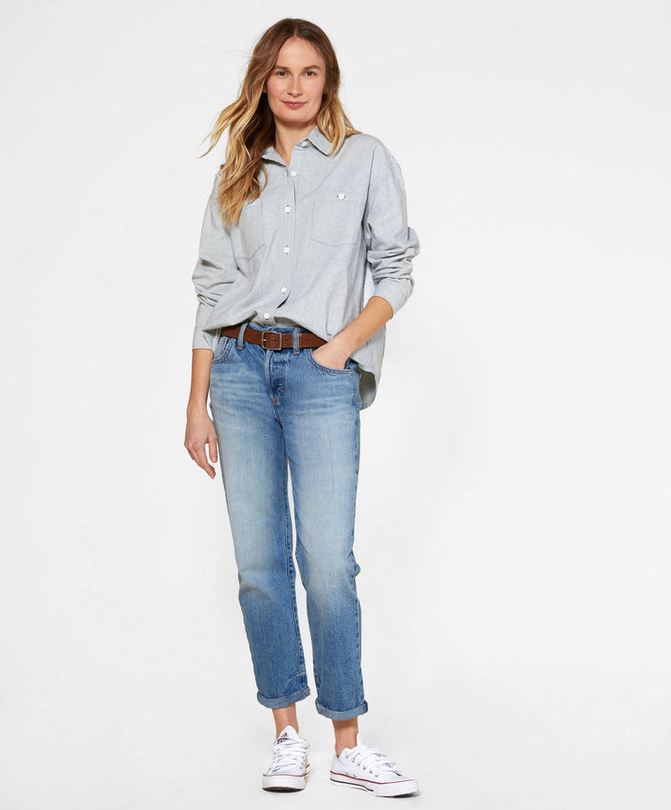 The New Denim Project Boxy Flannel Shirt
