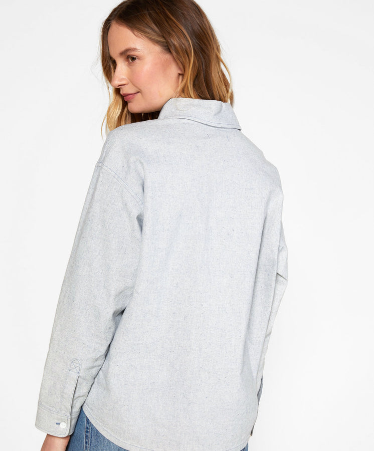 The New Denim Project Boxy Flannel Shirt
