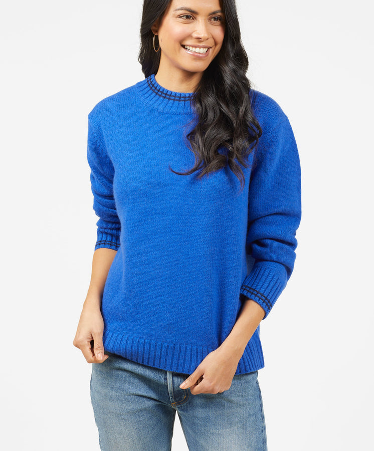 Archer Cashmere Crew with Tipping