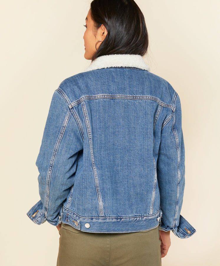 Womens Peacenik Sherpa Trucker
