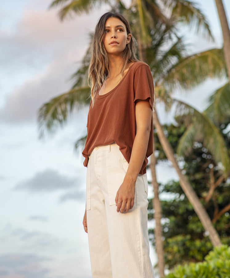Sunny Scoop Neck Tee *Old - FINAL SALE