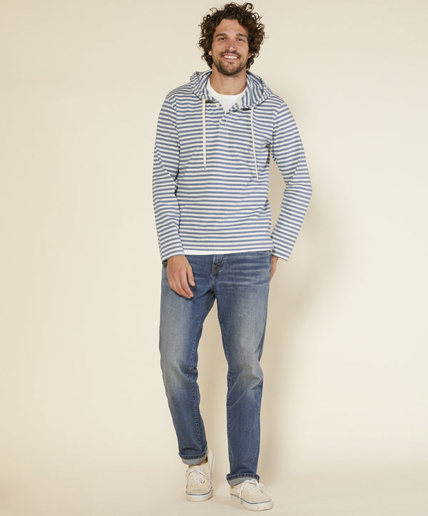 The New Denim Project Hooded Henley - Outerworn