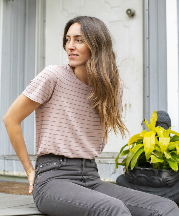 Horizon Stripe Tee - Outerworn